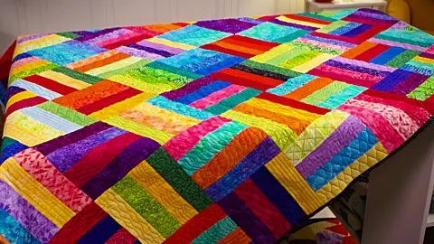 Jelly roll quilt patterns rainbow blocks