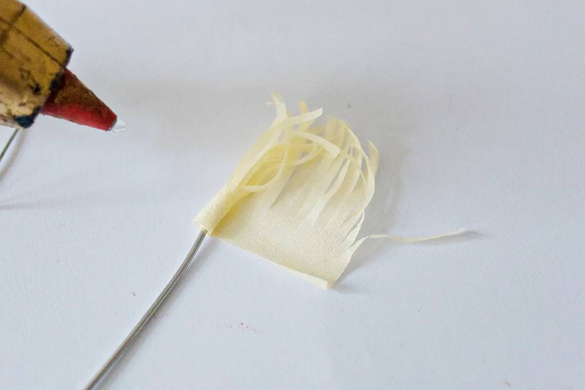 How to make a crepe paper flower peony - step 5