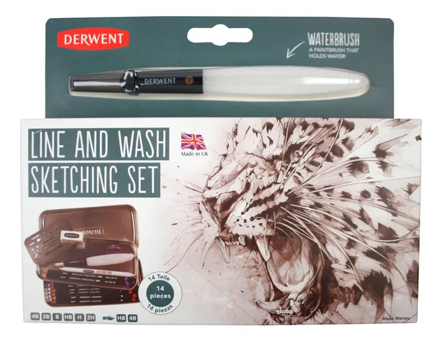 Derwent line and wash sketching set