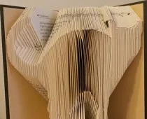 free book folding pattern cat