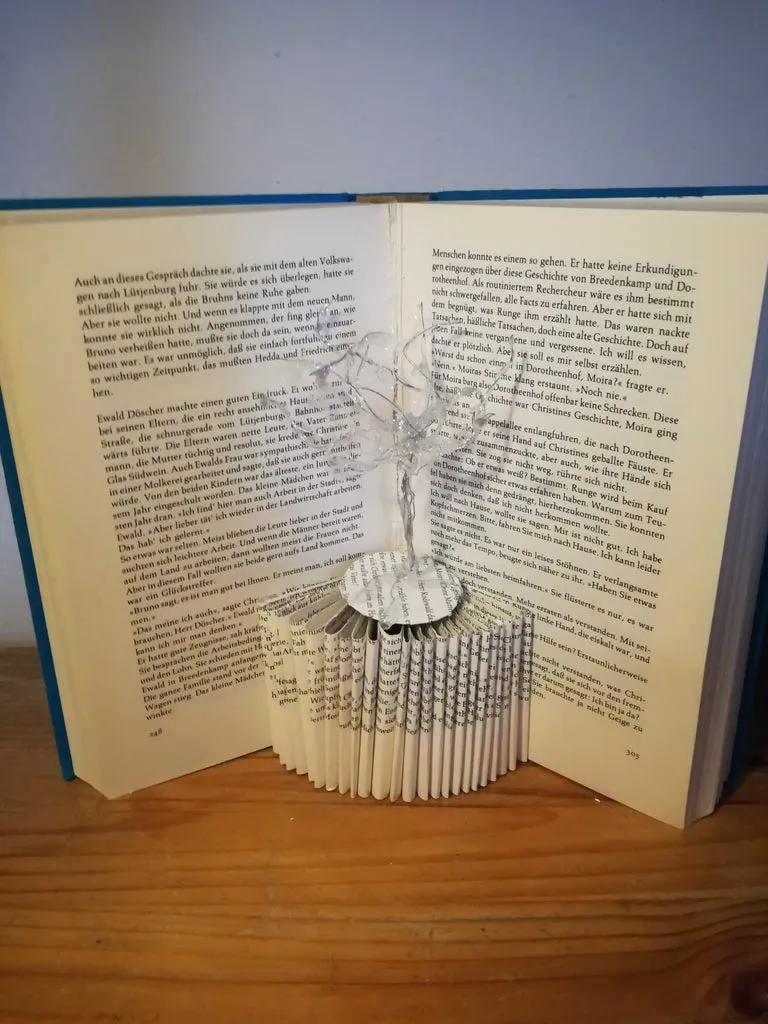 free book folding patterns magical tree