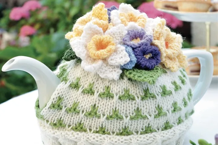 knitted flower patterns easy free main