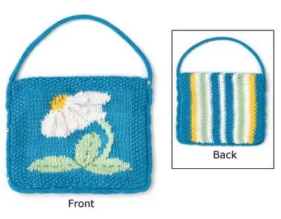 knitted flower patterns easy free