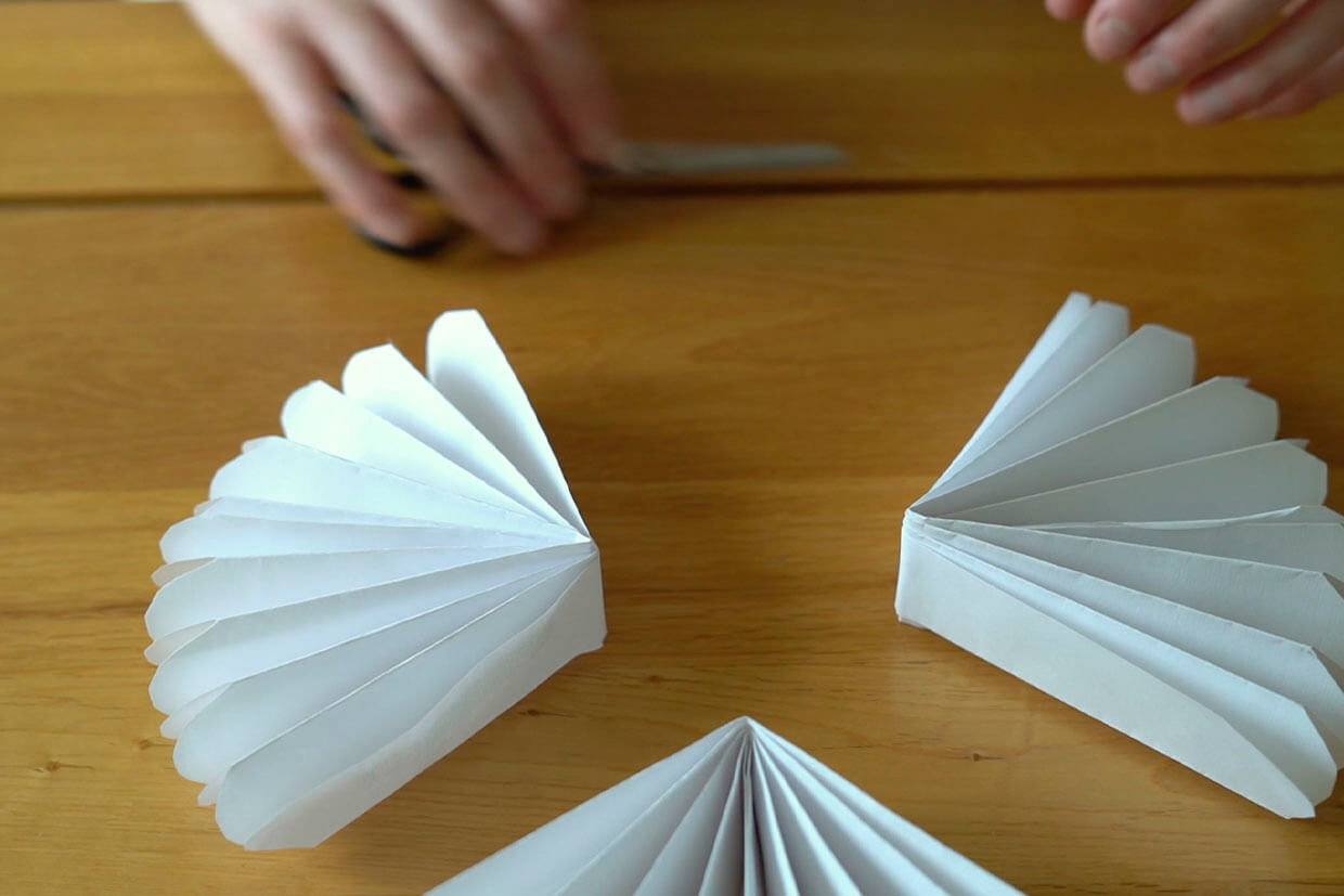 How to make a paper fan step 9