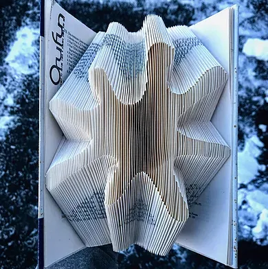 splodge free book folding pattern