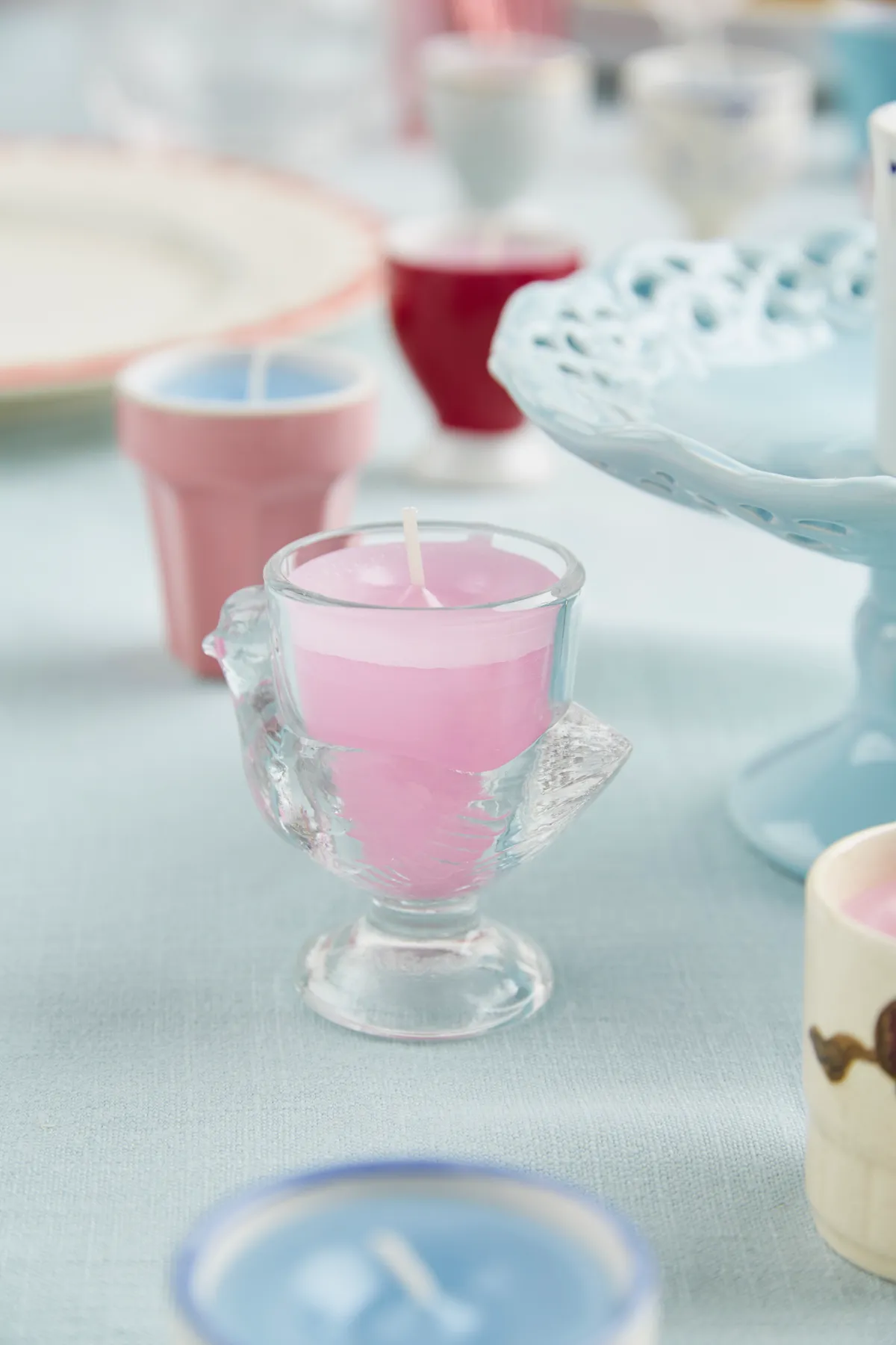 Egg cup candles