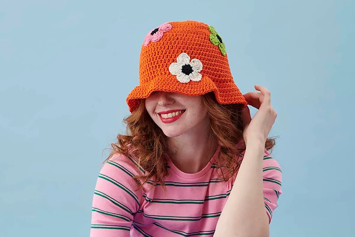 How to crochet a bucket hat - Gathered