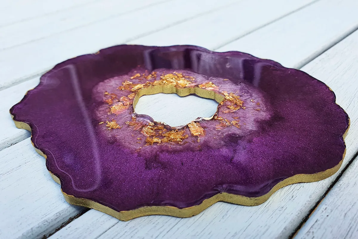 new years eve party supplies - geode coasters
