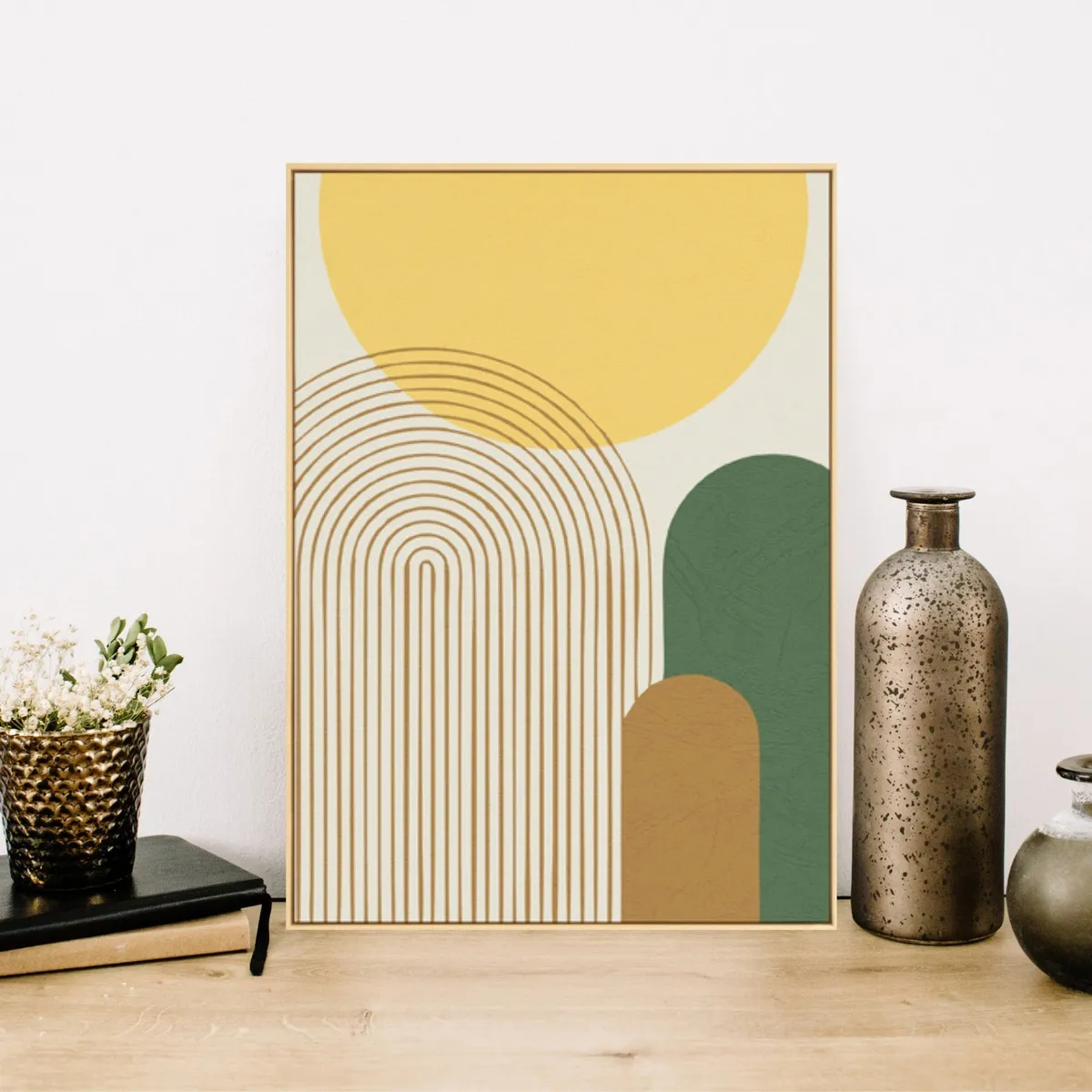 paint by numbers kit with minimalist design