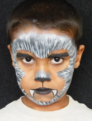 Werewolf face paint