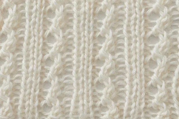stitch pattern - double lace rib - La Visch Designs
