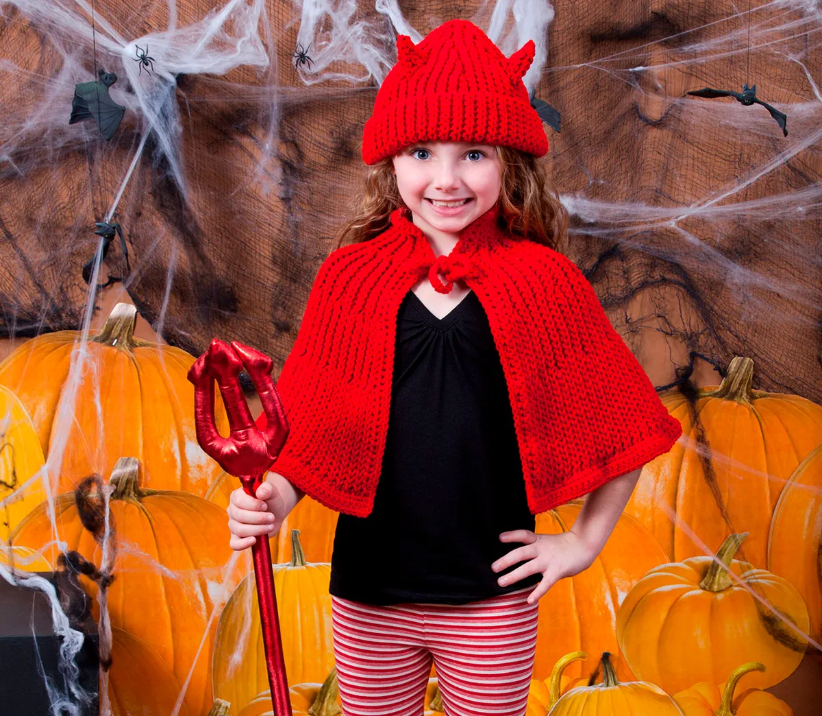 Free kids devil costume crochet pattern