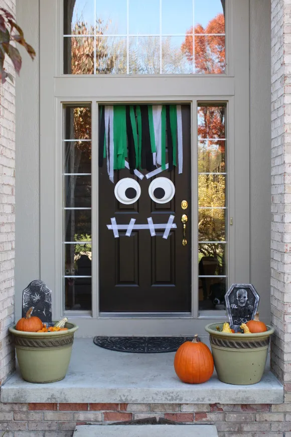 Halloween front door decoration easy