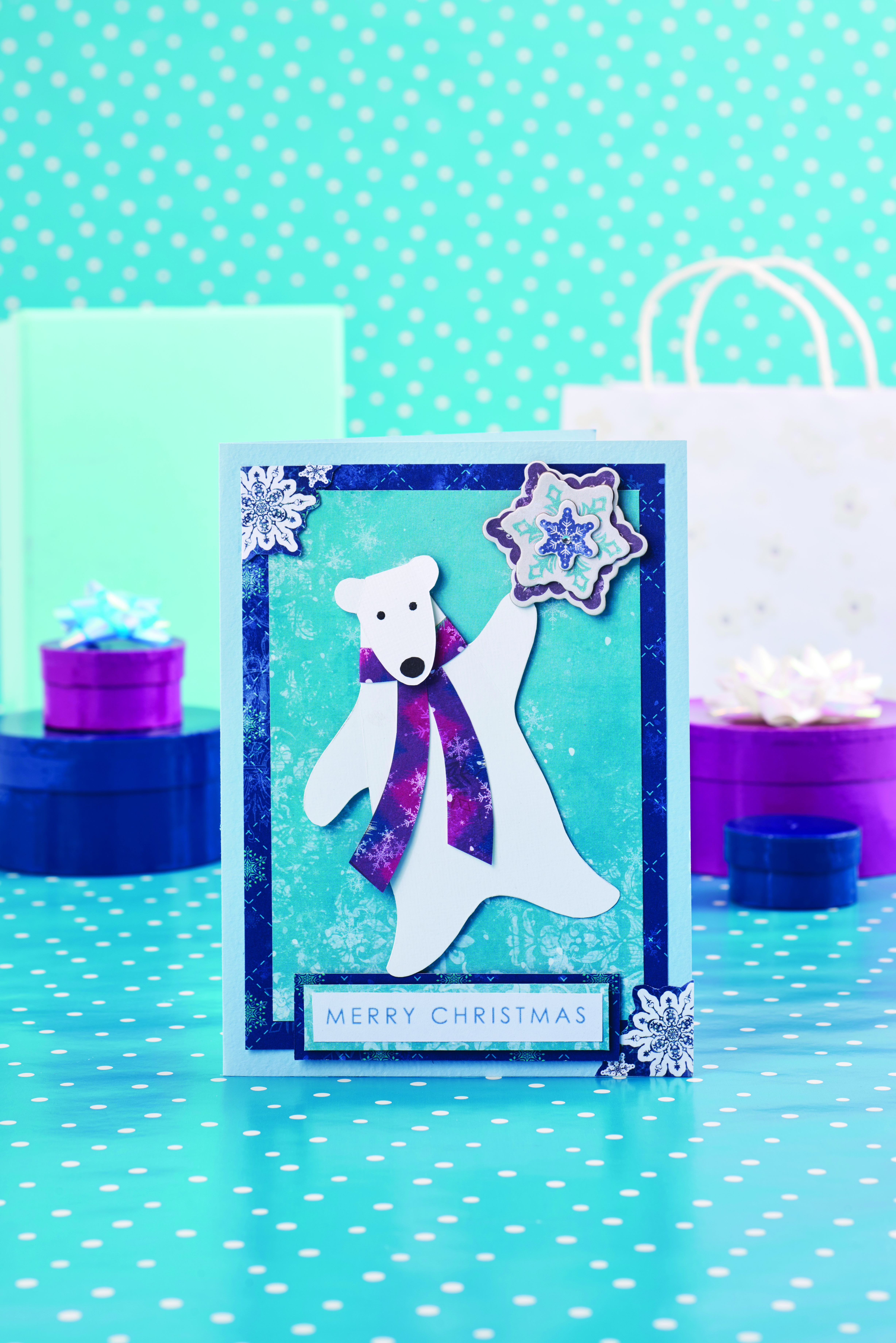 How to make a DIY polar bear card – jumping for joy