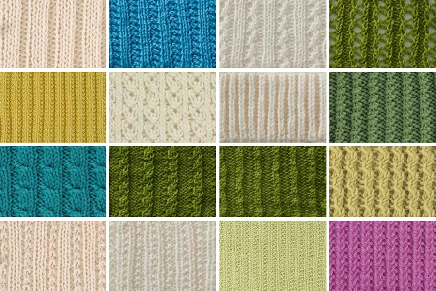 Rib Stitch Knitting Patterns Collection - Studio Knit