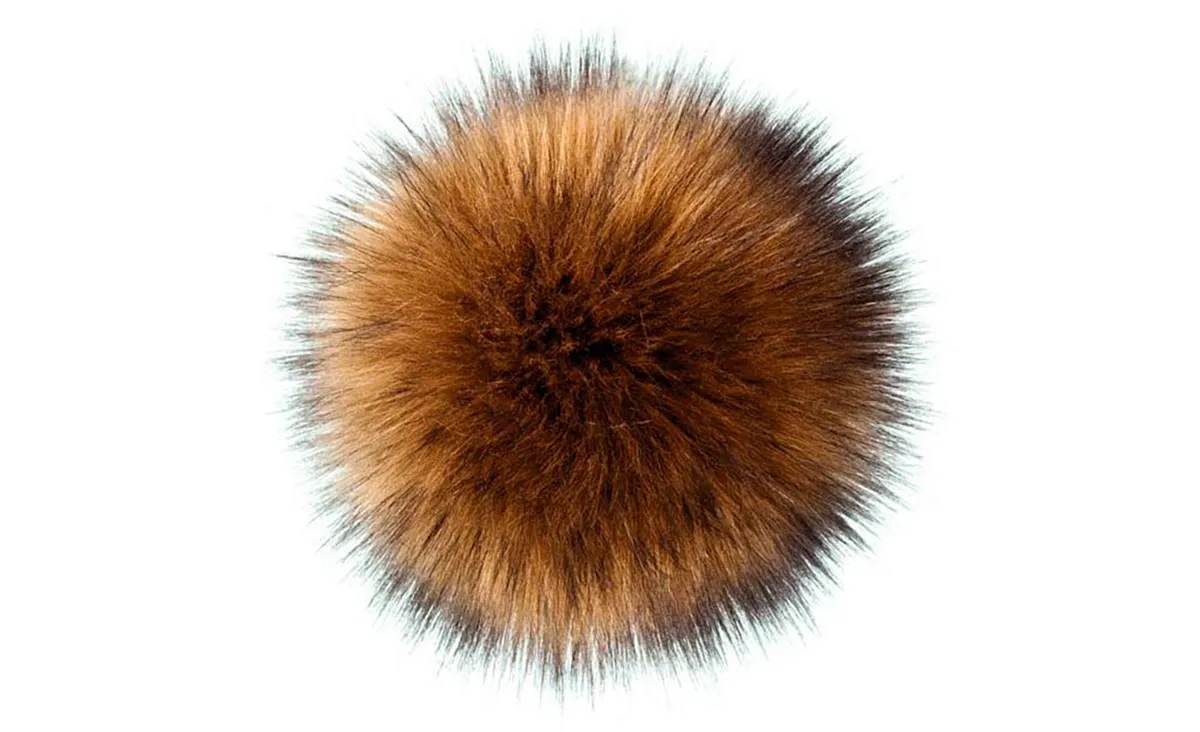 best crochet accessories - fake fur pompom