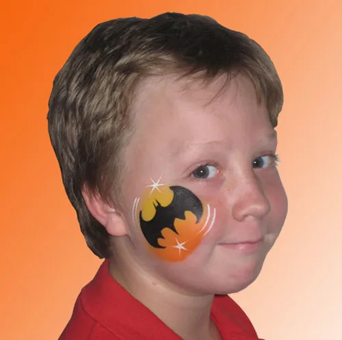 easy batman superhero face paint kids