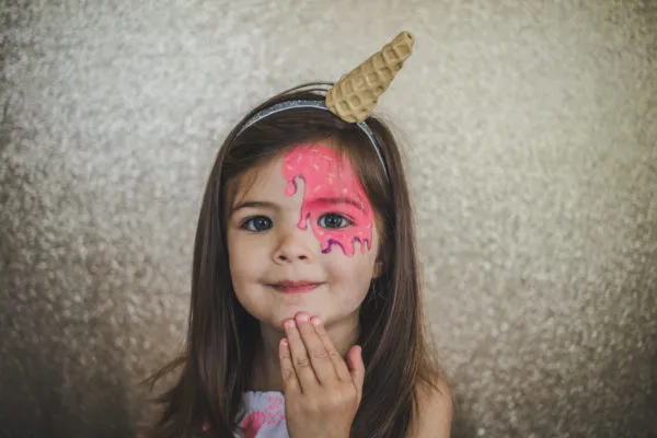 easy melted ice cream face paint kids
