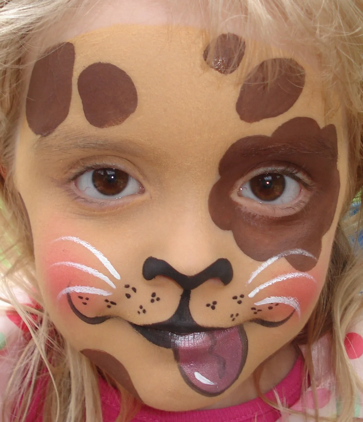 easy puppy dog face paint kids