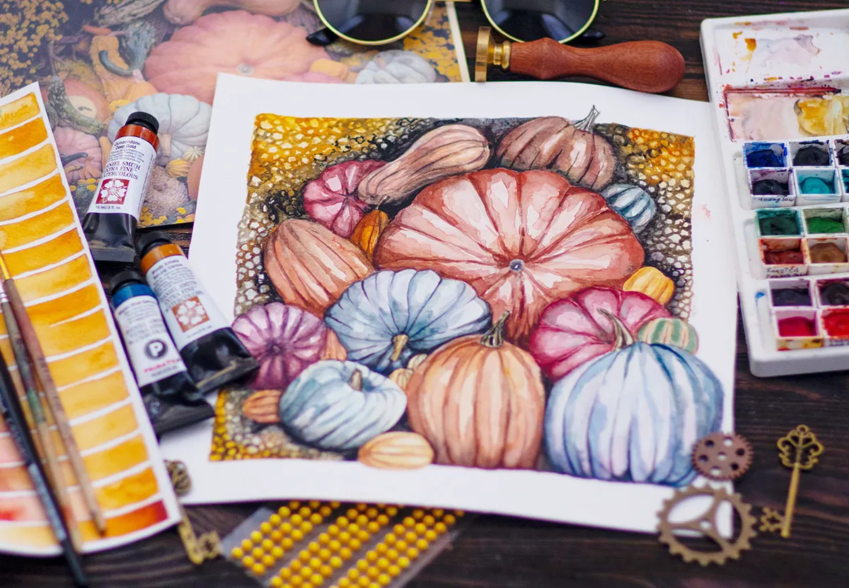 Fall painting ideas – pumpkins