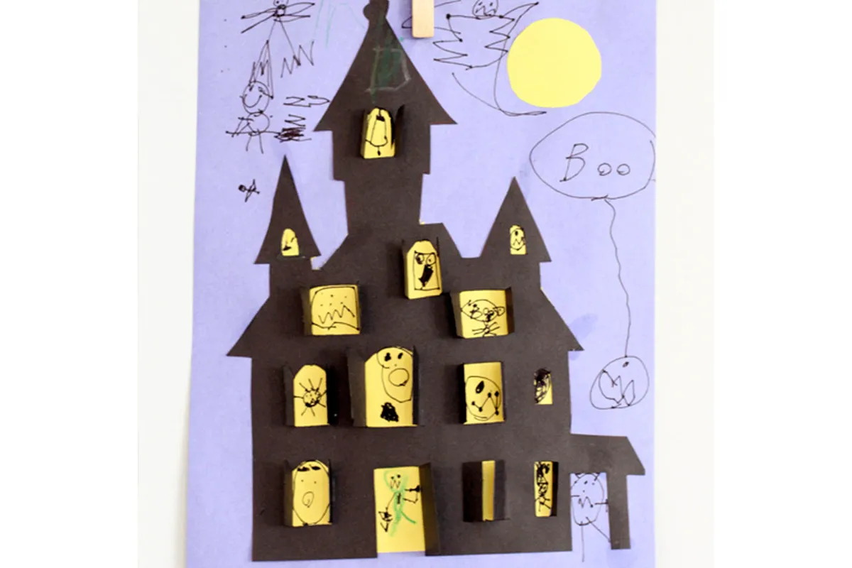 halloween paper crafts house