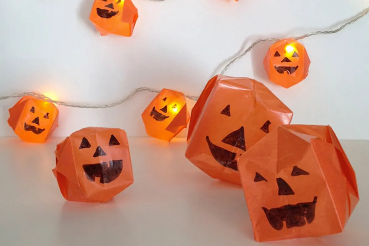 halloween paper crafts pumpkins
