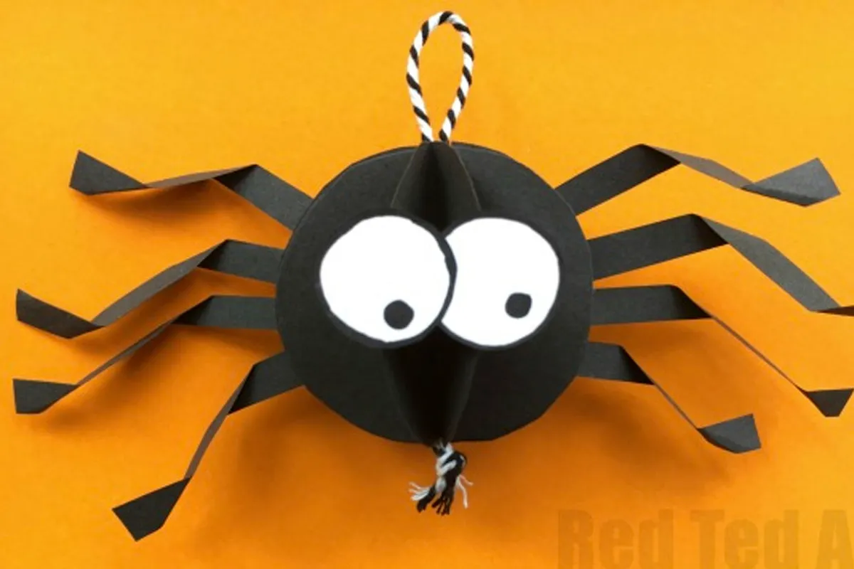 halloween paper crafts spider