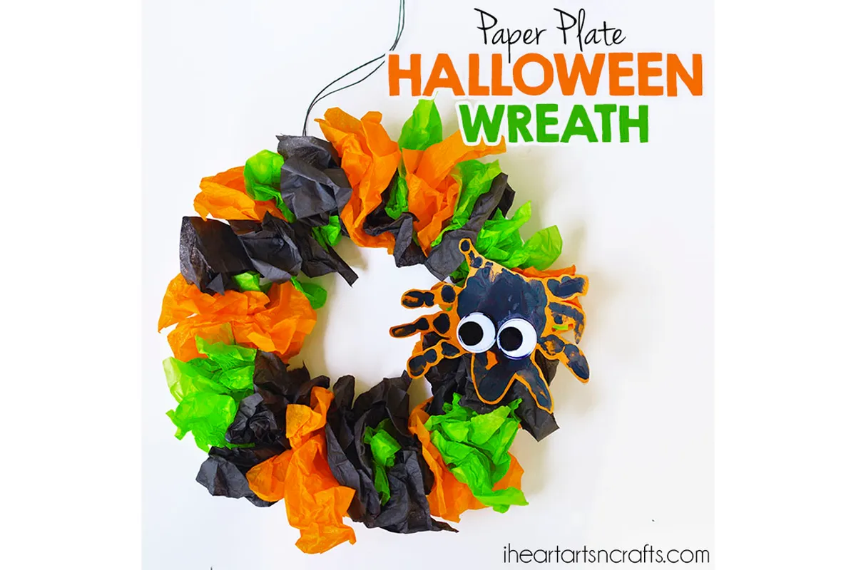 halloween paper crafts wreath
