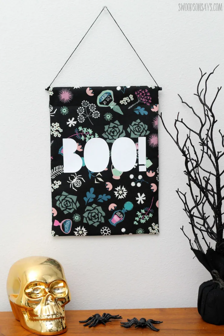 Halloween sewing pattern – boo banner