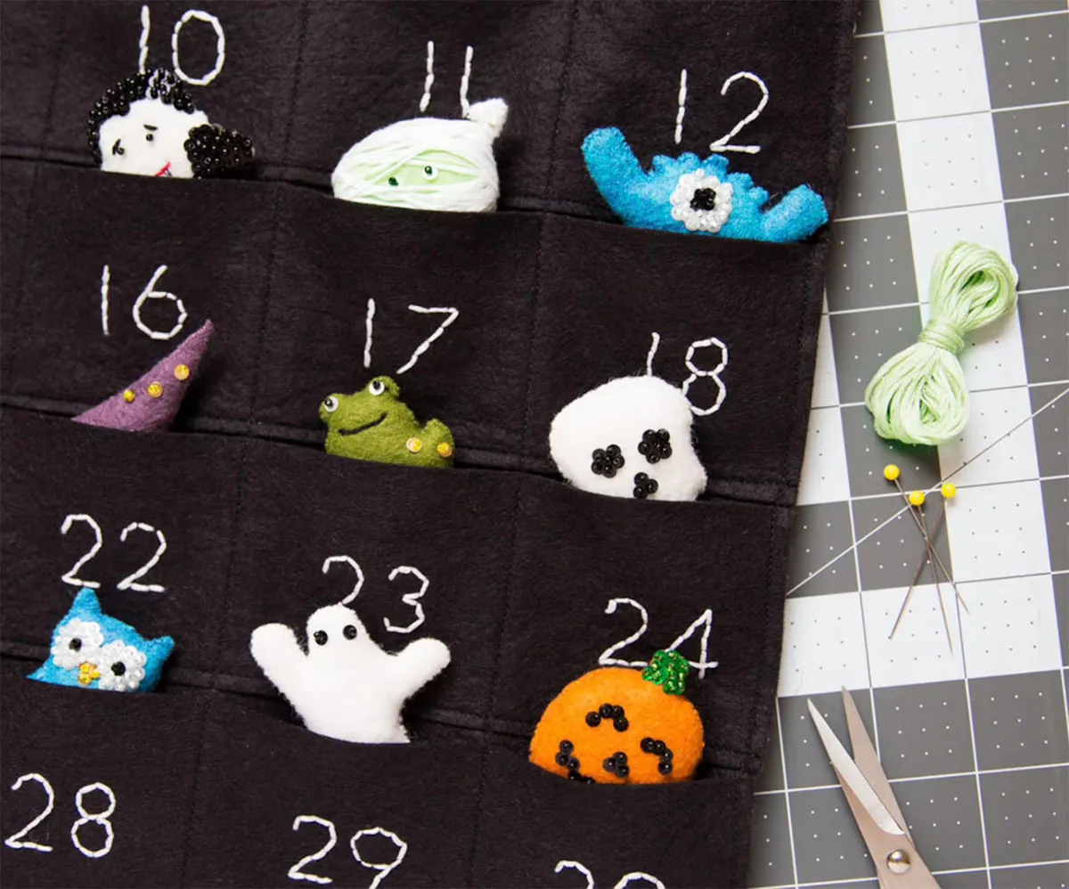 Halloween sewing patterns – countdown calendar
