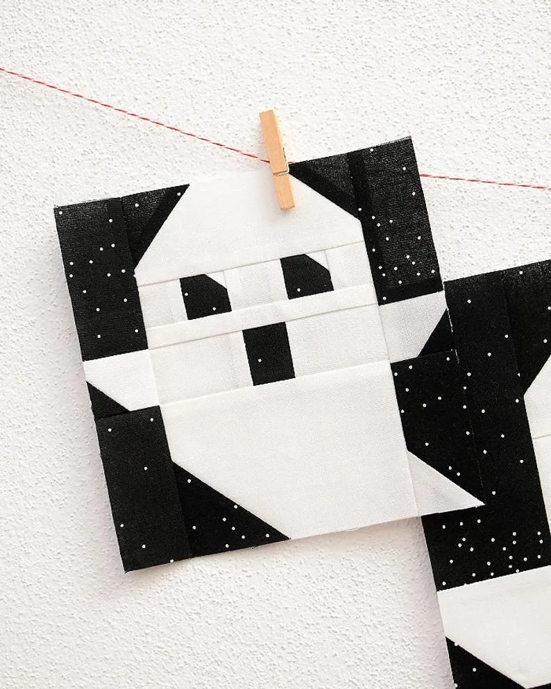 Halloween sewing patterns – ghost quilt
