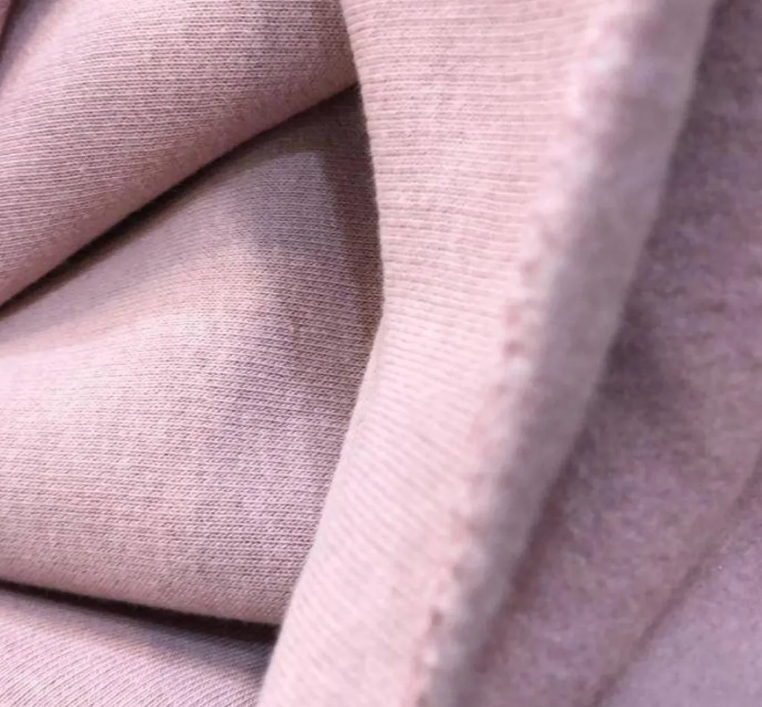 Hoodie pattern dusty rose fabric