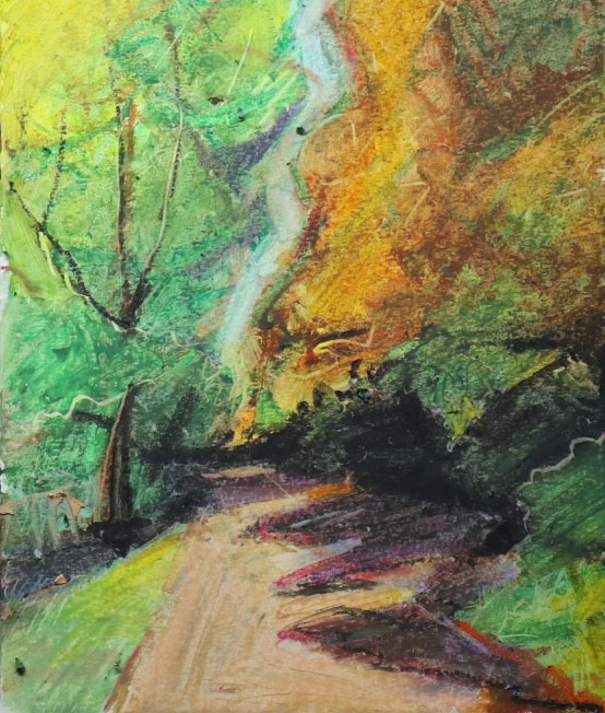 Oil Pastel Landscape with Expressive Brushstrokes - How to Use Oil Pastels  