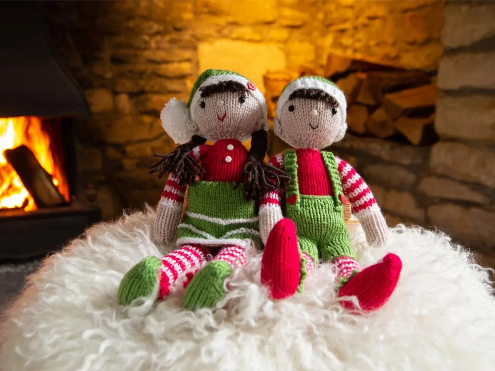 Christmas elves knitting kit