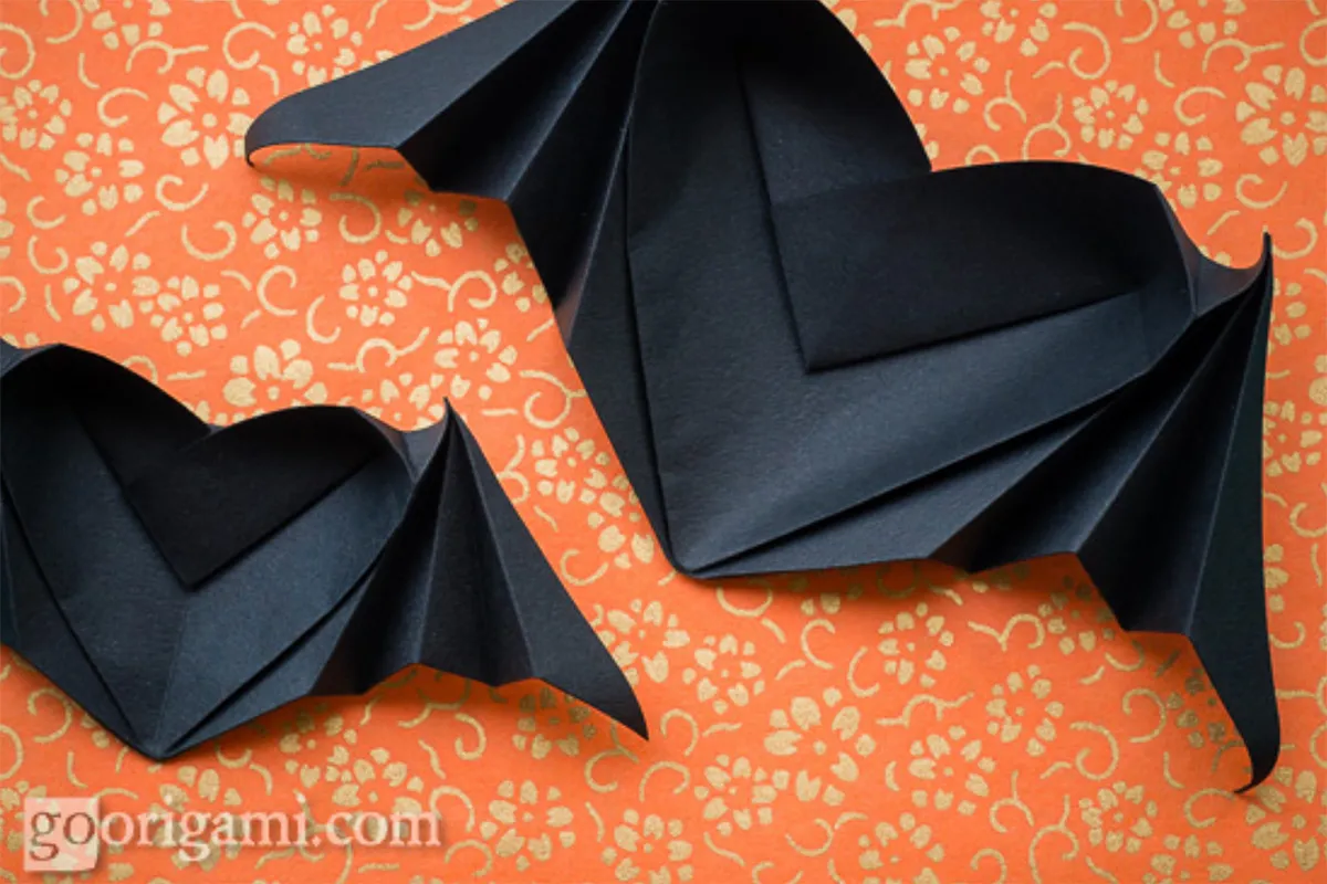 Halloween crafts for kids Origami bats