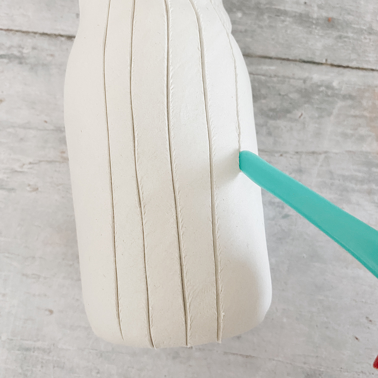 How to make an air dry clay vase step 9