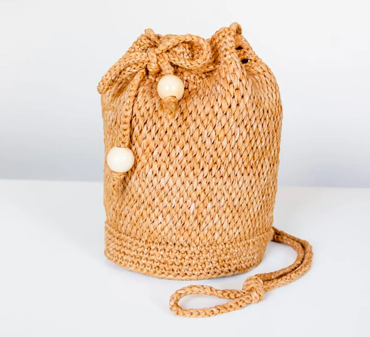 Tunisian crochet patterns drawstring bag