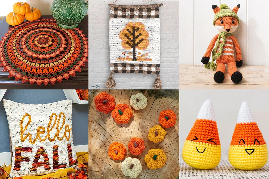 Top 17 free autumn crochet patterns - Gathered