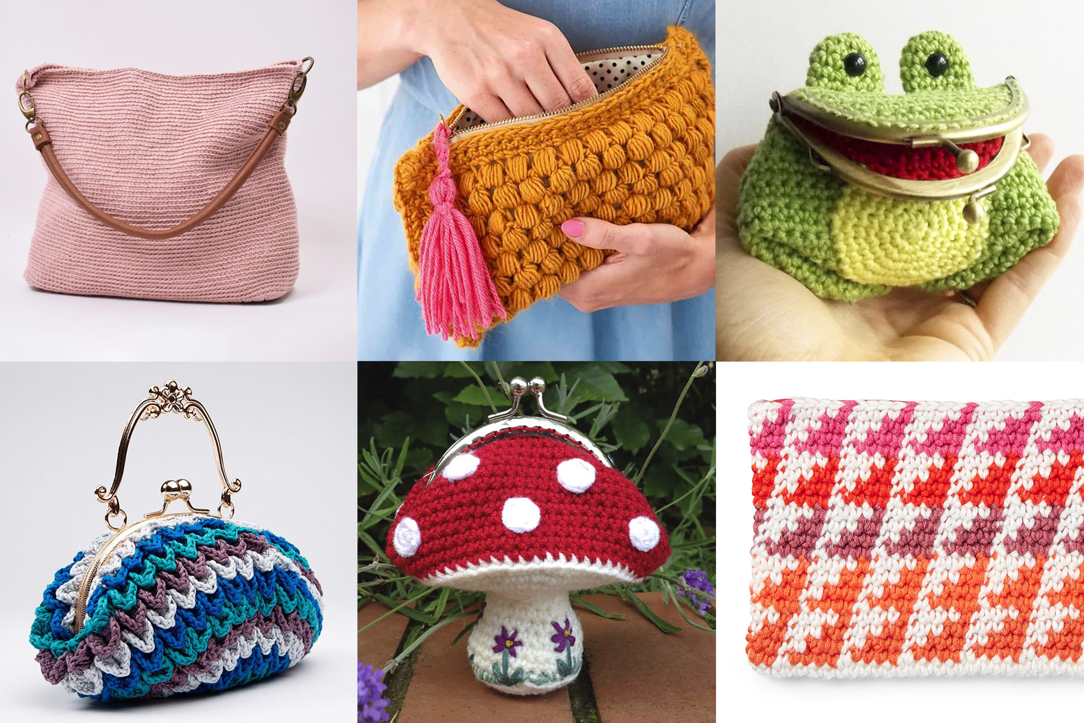 Crochet wallet/ Crochet purse/ Crochet card holder/ Crochet mini bag -  YouTube