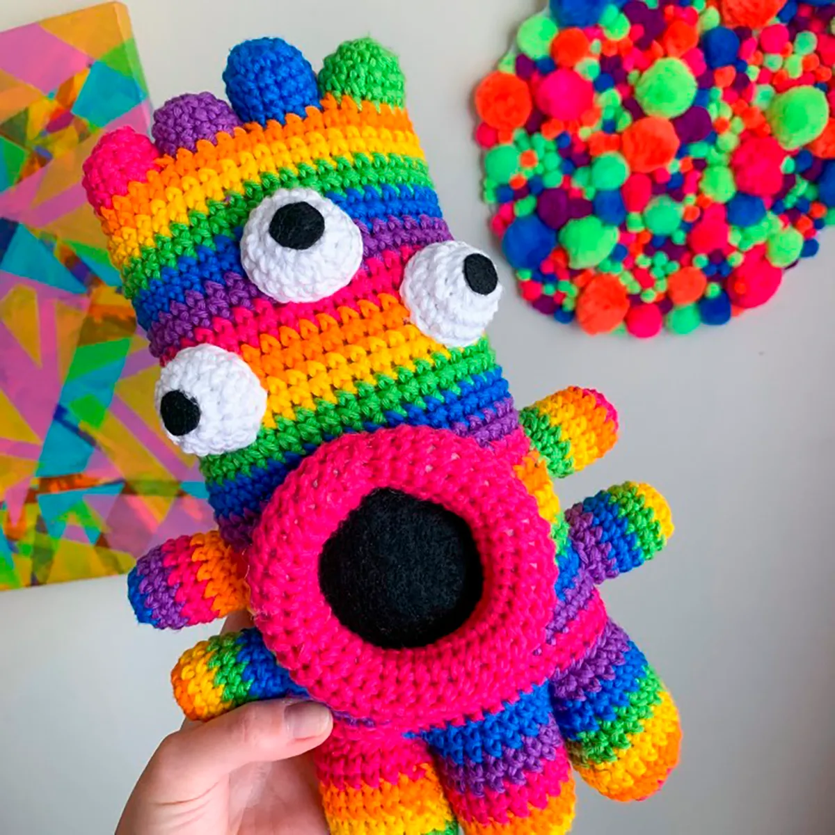 crochet monster toy