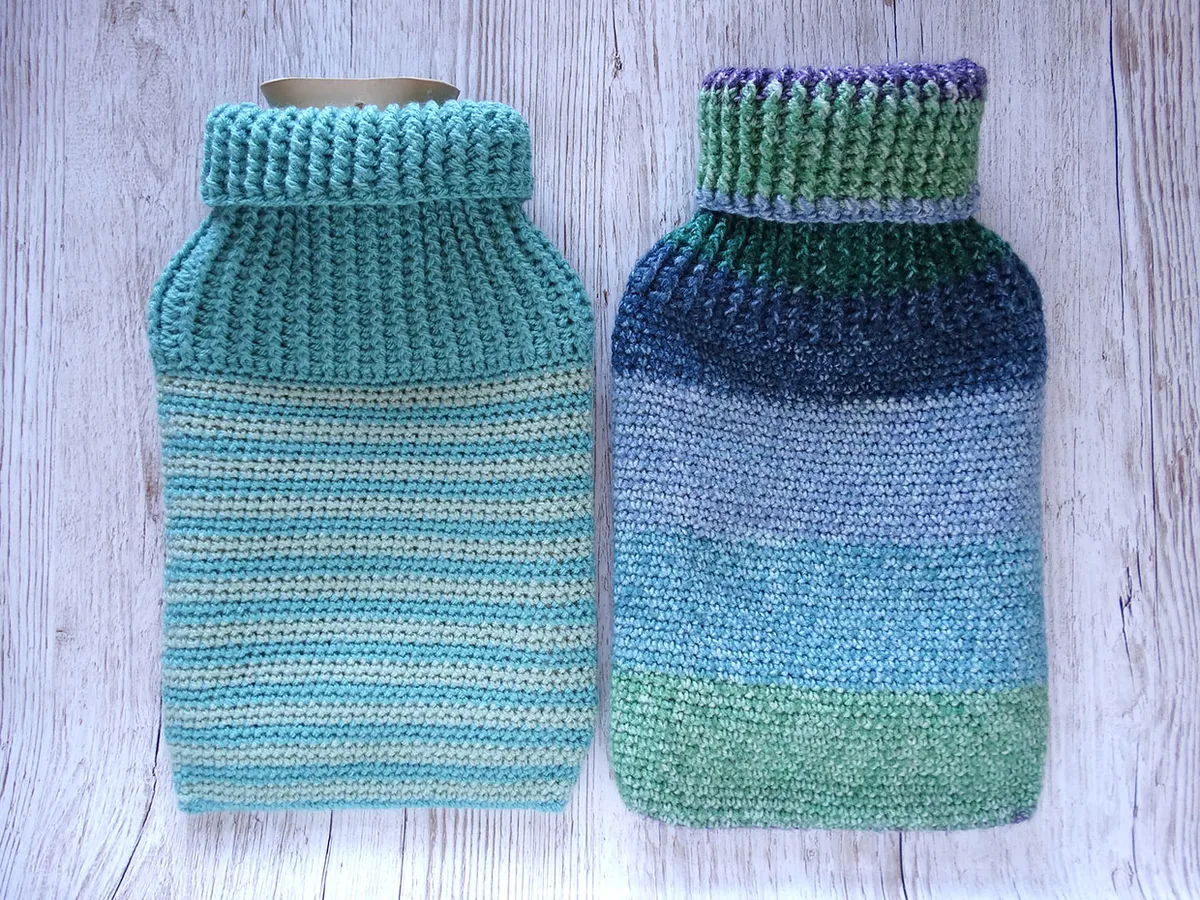 free hot water bottle cover crochet pattern