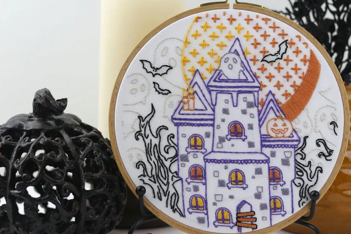 halloween embroidery kits