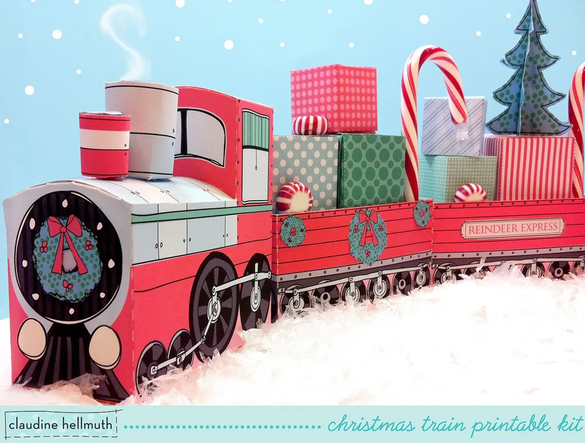 Christmas train advent calendar kit