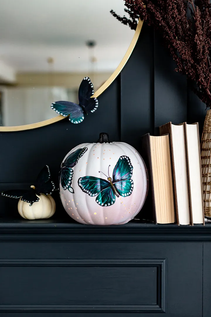 Butterfly easy pumpkin painting ideas