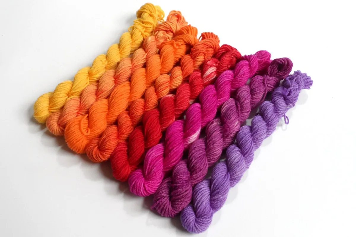 Folkstone harbour yarn mini skein set