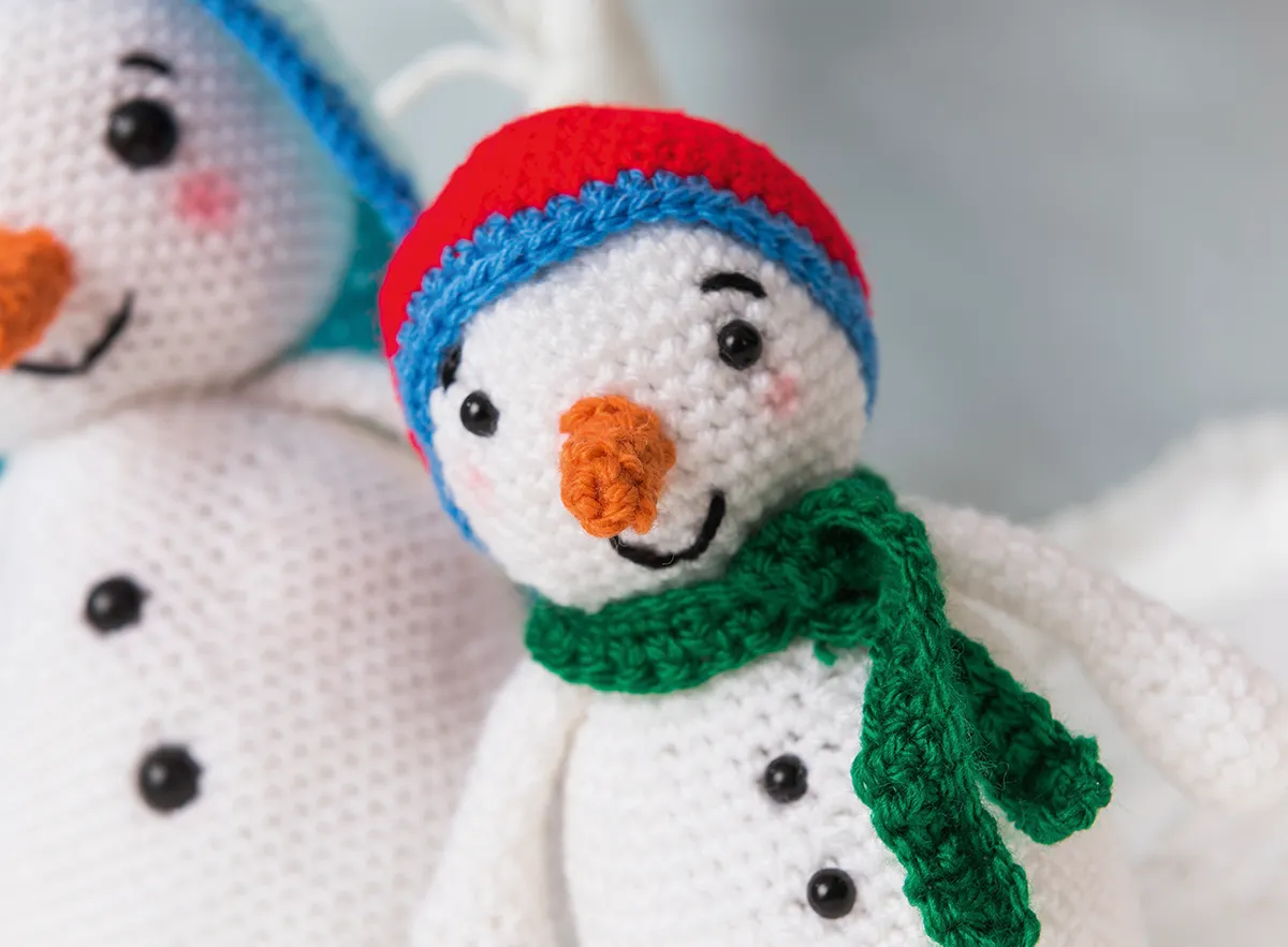 Free crochet snowman pattern details 01