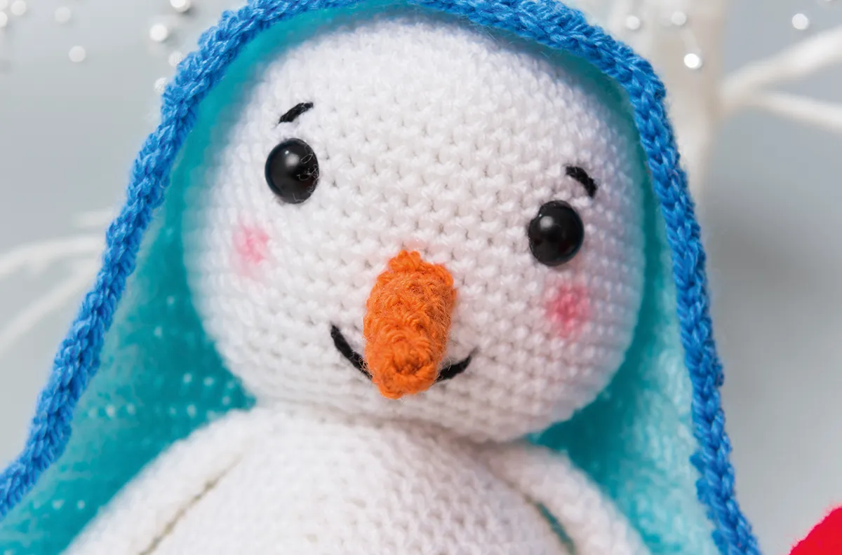 Free crochet snowman pattern details 02