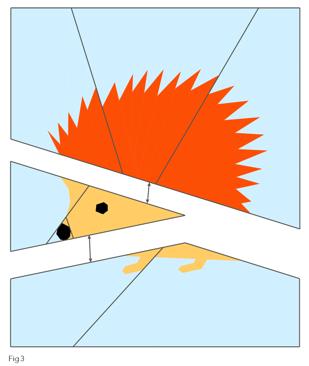 Hedgehog cushion Figure 3