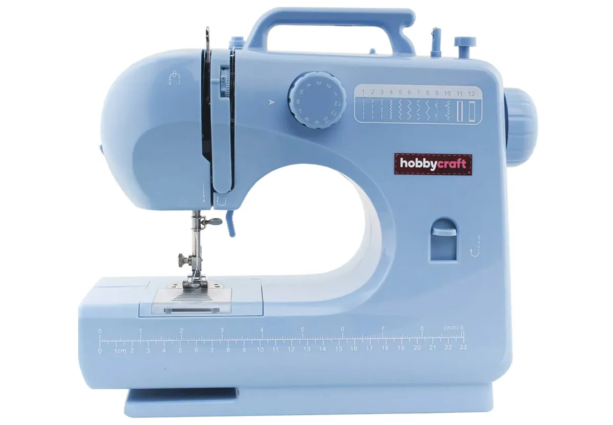 Magicfly Portable Sewing Machines, 12 Built-in Stitches Mini Sewing Machine  for Beginner with Reverse Sewing, 3 Replaceable Feet, Extension Table