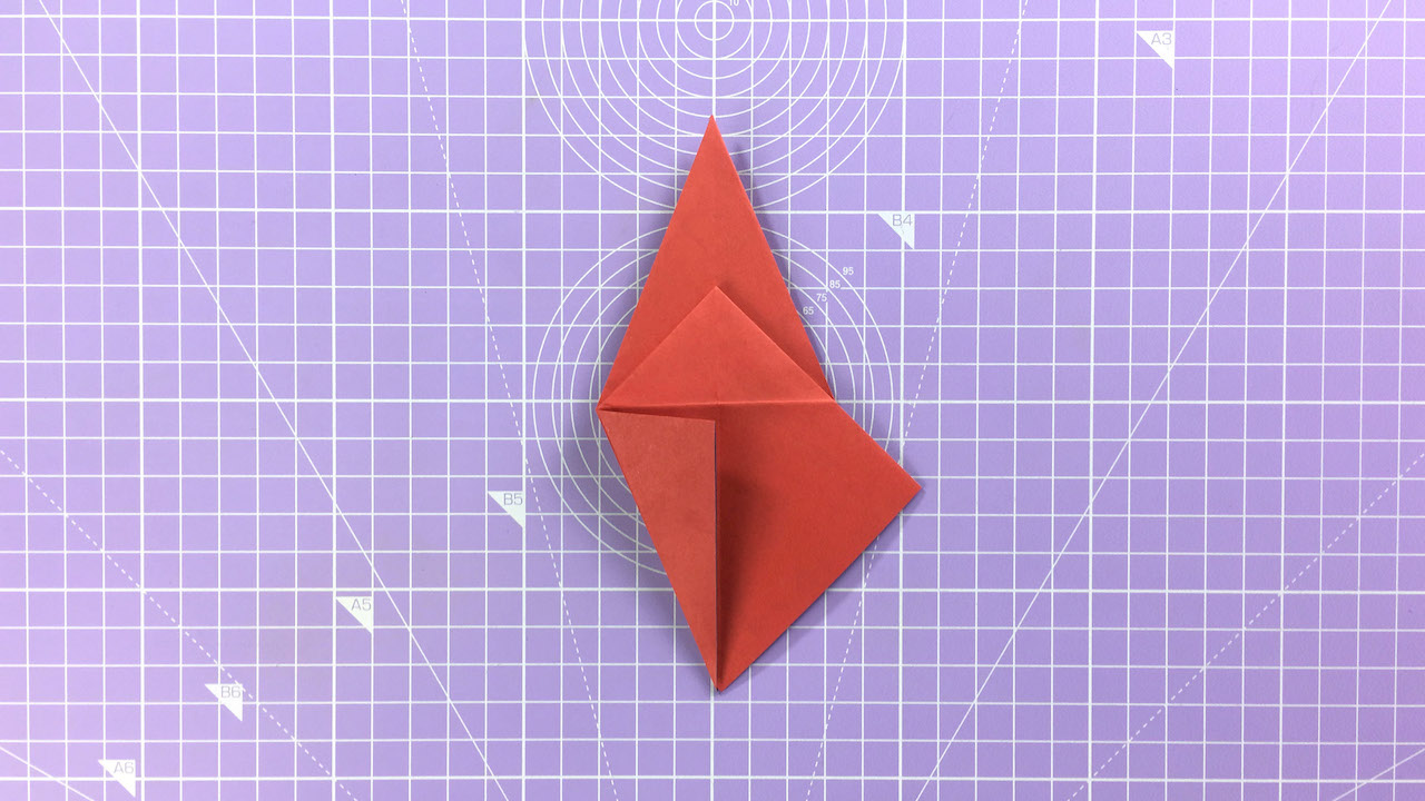 How to make an origami crane – step 10